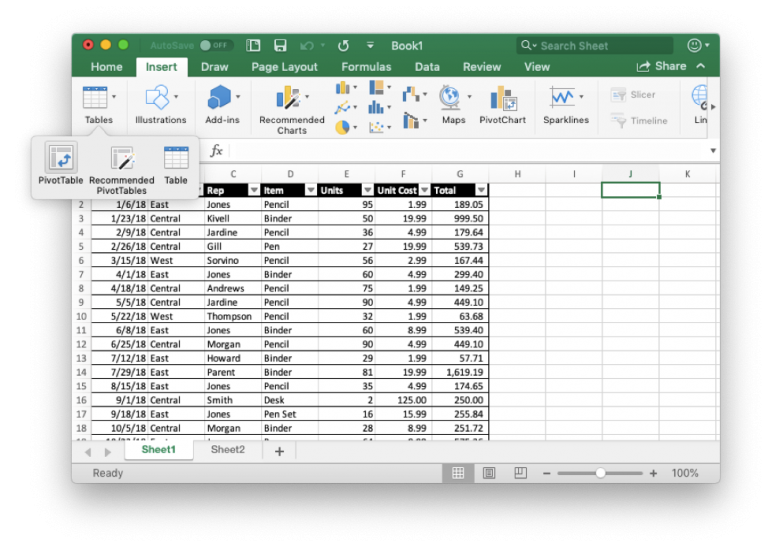 excel mock data creator