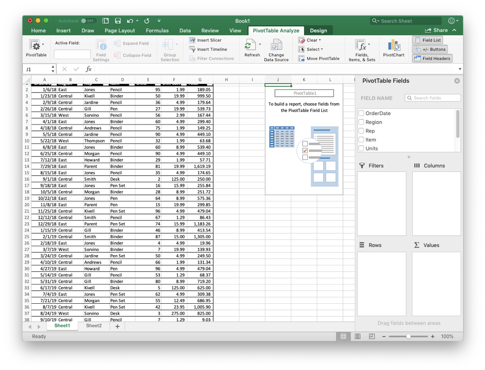 Excel Pivot Table