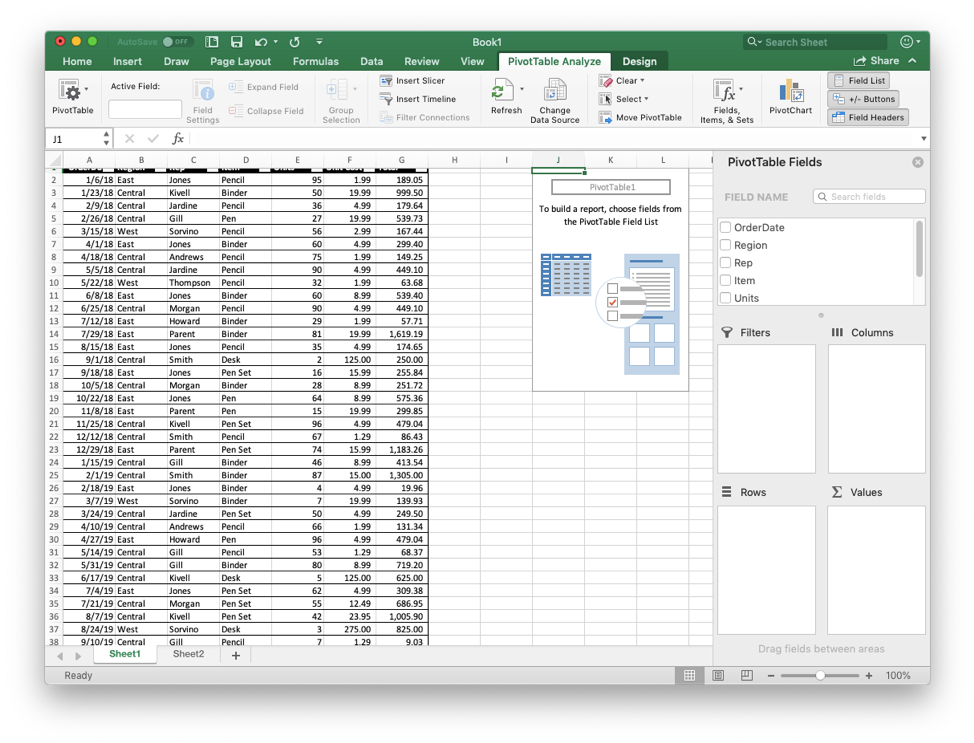 Pivot Table In Excel A Beginners Guide For Excel Users Riset